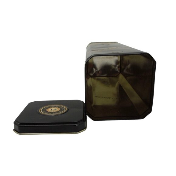 JOHNNIE WALKER Black Label 12-Year Whisky Tin Box Elegant Gold & Black - Picture 10 of 11